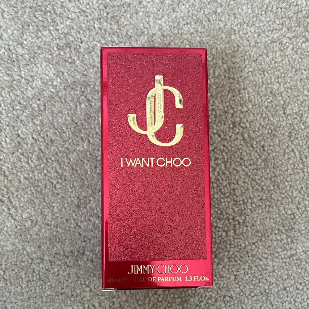 Jimmy Choo I Want Choo Red and Gold Packaging